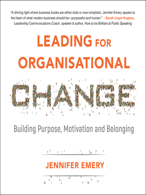 Title details for Leading for Organisational Change by Jennifer Emery - Wait list